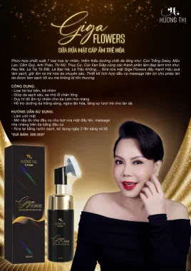 SỮA RỬA MẶT CẤP ẨM TRẺ HÓA – Giga Flower