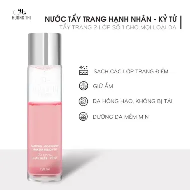 NƯỚC TẨY TRANG HẠNH NHÂN, KỶ TỬ – Almond-Goji Berry Makeup Remover