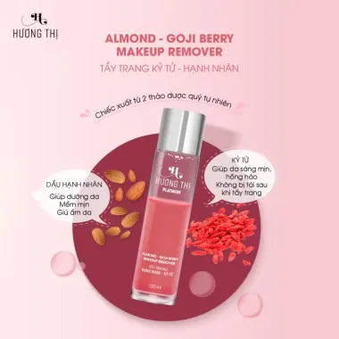 NƯỚC TẨY TRANG HẠNH NHÂN, KỶ TỬ – Almond-Goji Berry Makeup Remover