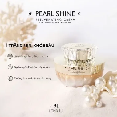 HƯƠNG THỊ PLATINUM PEARL SHINE WHITENING FACIAL CARE BỘ CHĂM SÓC DA MẶT NGỌC TRAI TRẮNG SÁNG