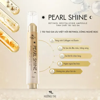 HƯƠNG THỊ PLATINUM PEARL SHINE WHITENING FACIAL CARE BỘ CHĂM SÓC DA MẶT NGỌC TRAI TRẮNG SÁNG